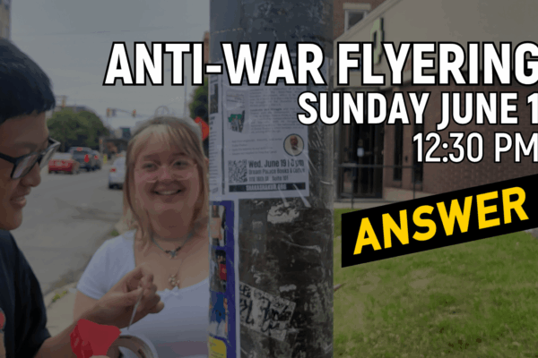 Poster the city anti-war!
