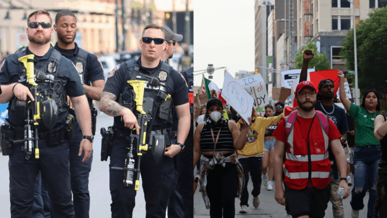 The truth behind FOP President’s “praise” of Indy anti-ICE protest