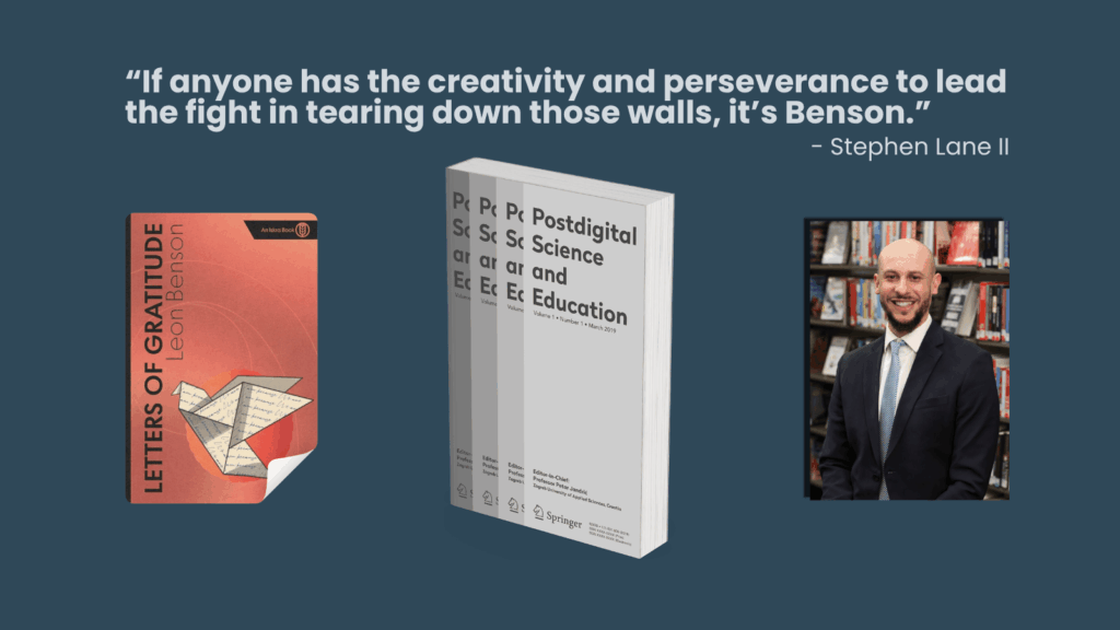 Leon Benson’s first book reviewed in academic journal